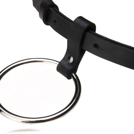 Black Leather Belt O