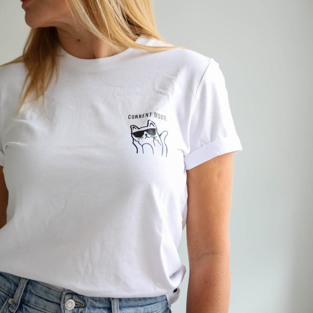 Current Mood T-Shirt With Kitty - LoveStyle World