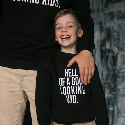 Matching Sweatshirts For Dad and Kid - Black