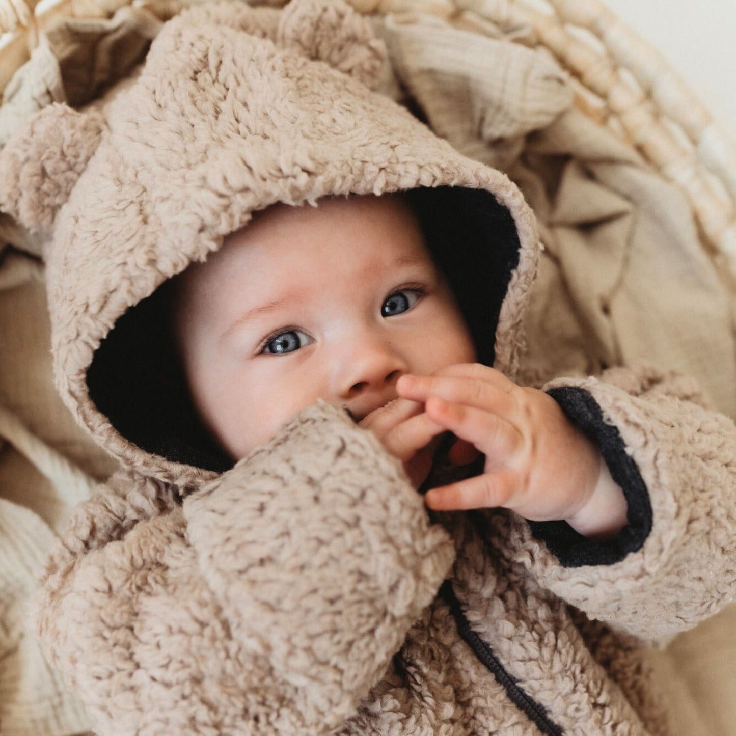 Merino Wool Lined Baby Overall TEDDY