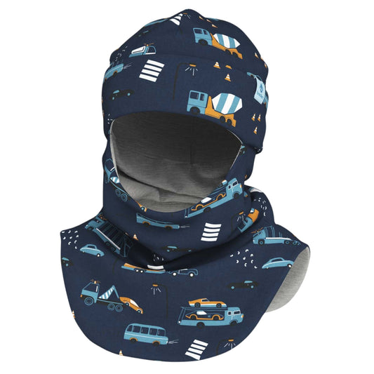 Thermal Merino Balaclava For Kids CLAVAN - Vehicles