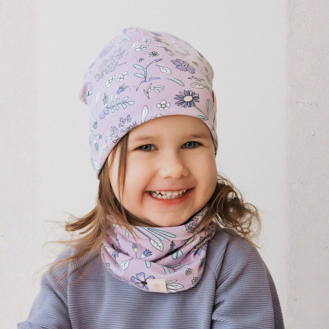 Kids Hat-Beanie For Autumn And Spring KLAUS - Sunny Petals - LoveStyle World