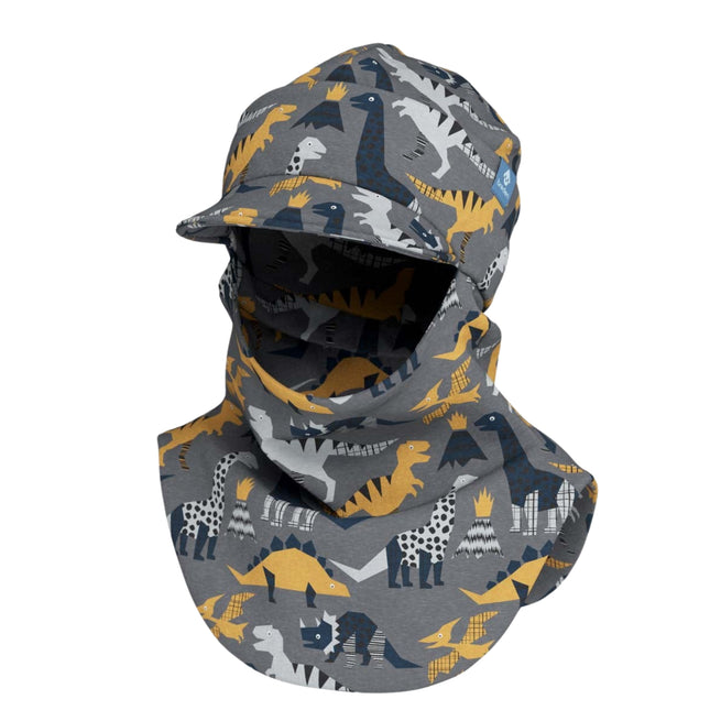 Peaked Spring-Fall Balaclava For Kids BENT - Dinosaurs