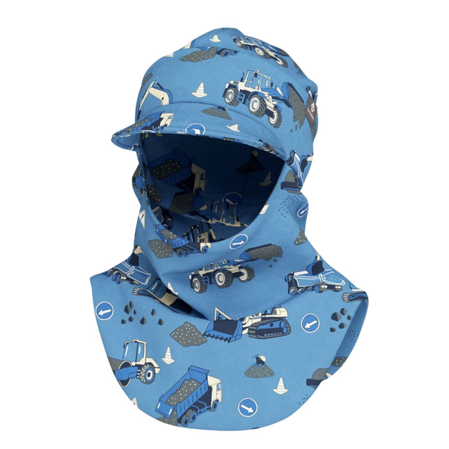 Peaked Spring-Fall Balaclava For Kids BENT - Roadbuild Day