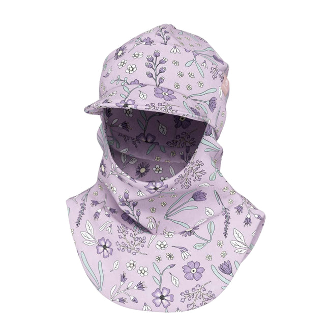 Peaked Spring-Fall Balaclava For Kids BENT - Sunny Petals