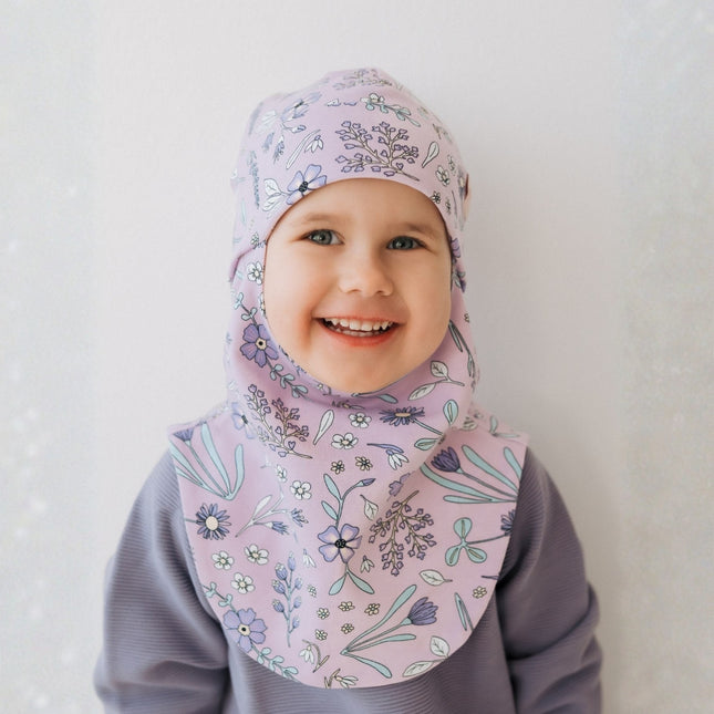 Spring-Fall Kids Balaclava BREDEN - Sunny Petals