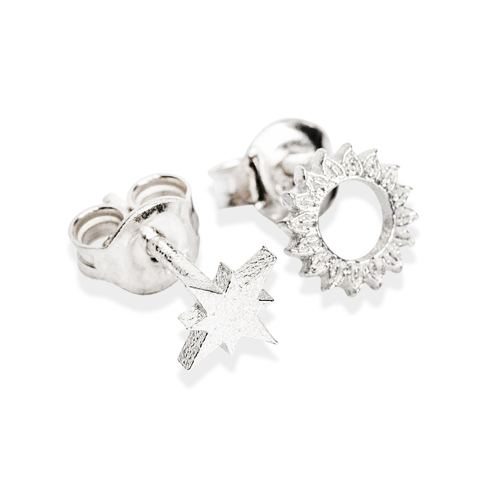 Celestial Sun Stud Earrings