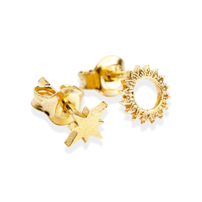 Celestial Sun Stud Earrings - LoveStyle World