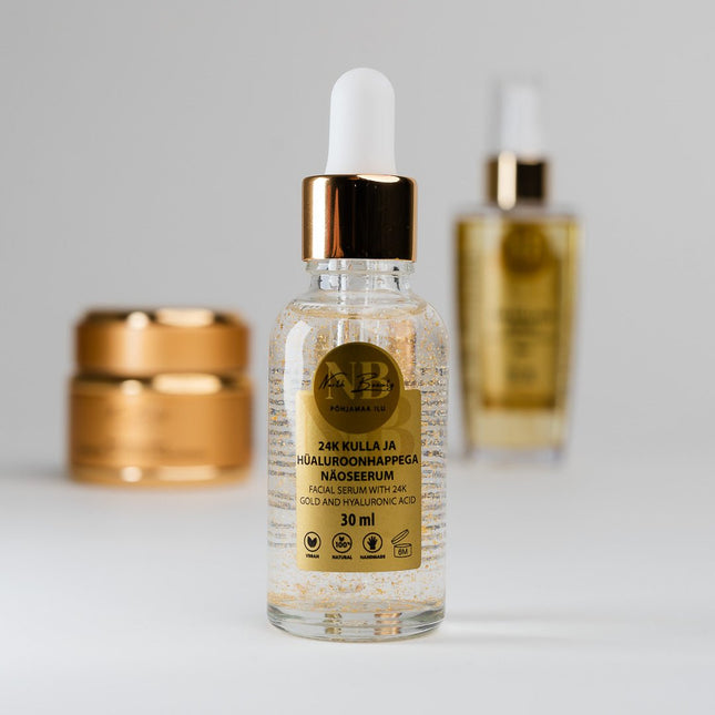 24K Gold and Hyaluronic Acid Face Serum, 30ml - LoveStyle World