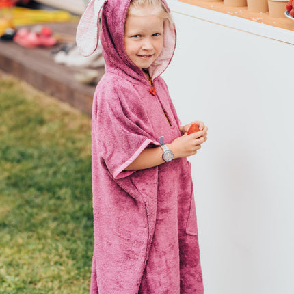 Short-Sleeve Poncho RABBIT - For KIDS (Size 122-150)