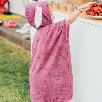 Short-Sleeve Poncho RABBIT - For KIDS (Size 122-150)