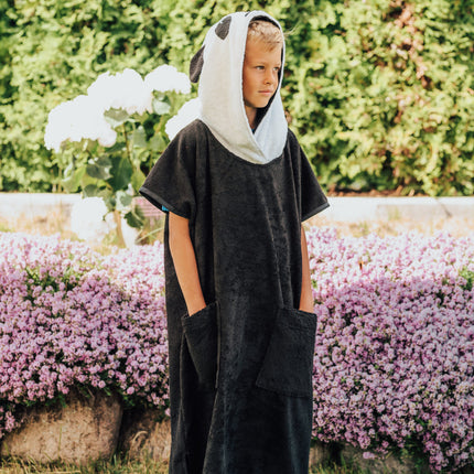 Short-Sleeve Poncho PANDA - For KIDS (Size 122-150)