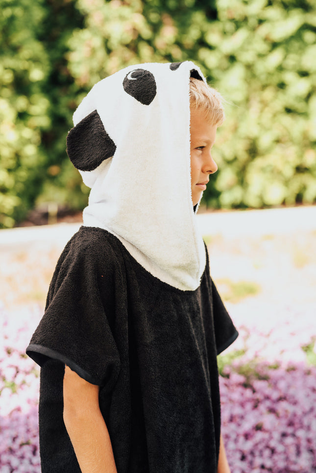 Short-Sleeve Poncho PANDA - For KIDS (Size 122-150)
