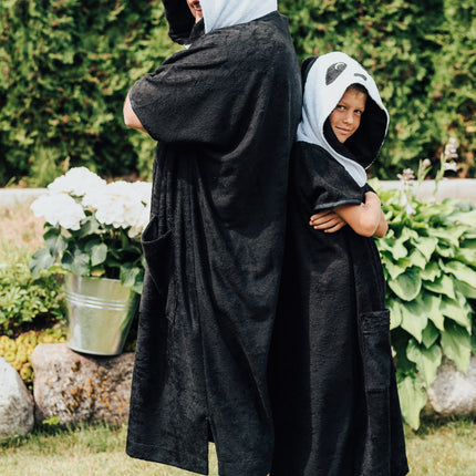 Short-Sleeve Poncho PANDA - For KIDS (Size 122-150)
