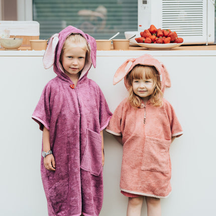 Short-Sleeve Poncho RABBIT - For KIDS (Size 122-150)