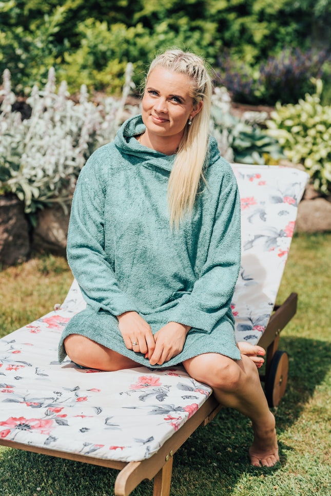 Long-Sleeve Poncho - Bamboo Terry
