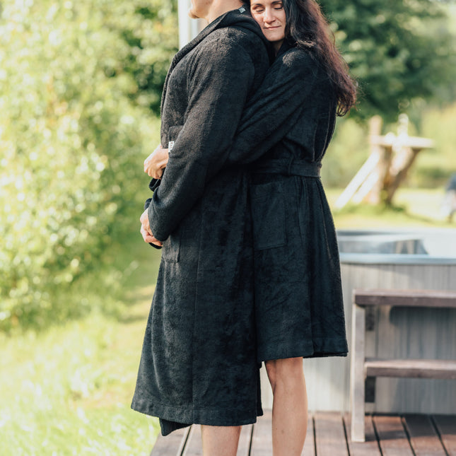 Hooded Bathrobe Unisex Adult/Teen in Bamboo Terry - LoveStyle World