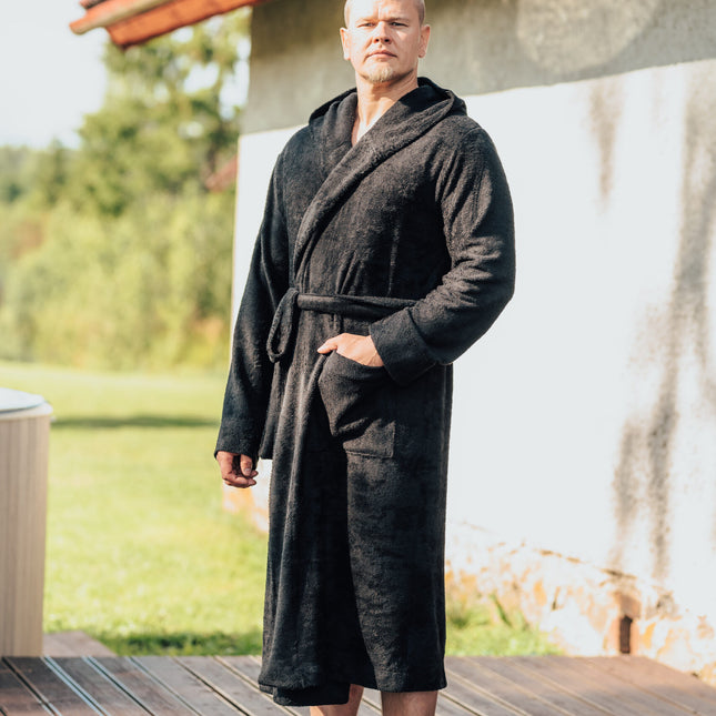 Hooded Bathrobe Unisex Adult/Teen in Bamboo Terry - LoveStyle World