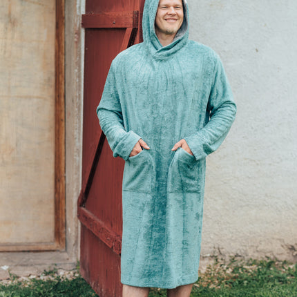 Long-Sleeve Poncho - Bamboo Terry