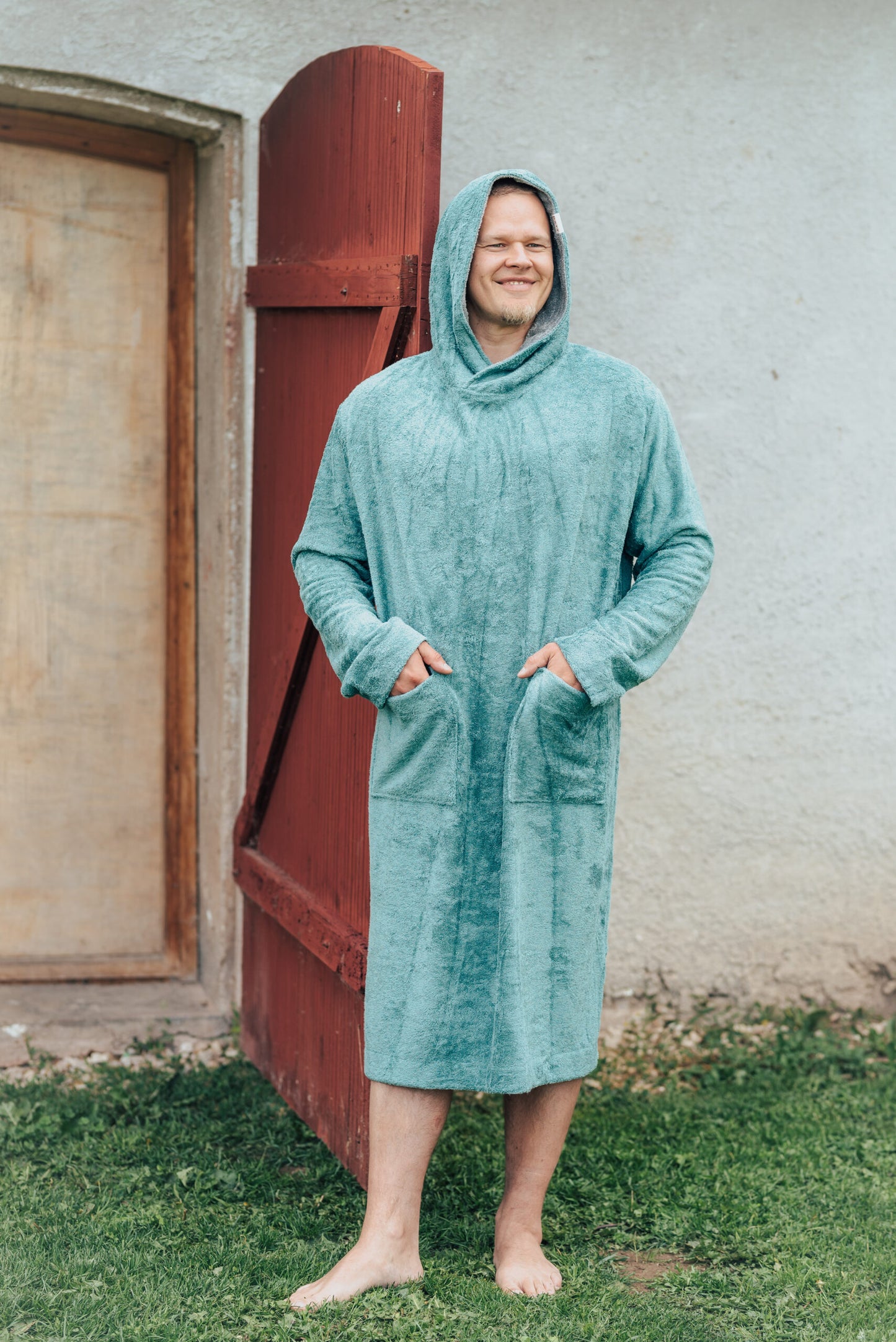 Long-Sleeve Poncho - Bamboo Terry