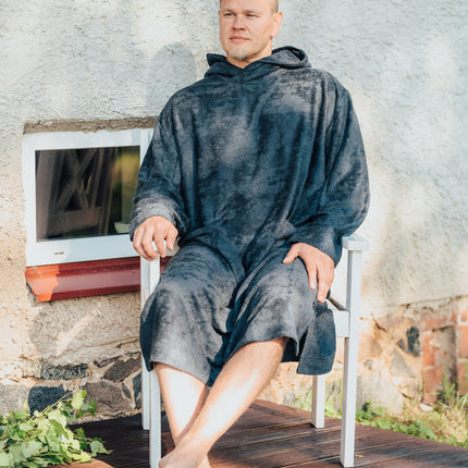 Long-Sleeve Poncho - Bamboo Terry