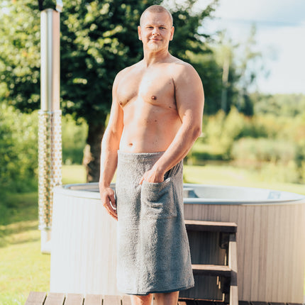 Spa Wrap for Men - Cotton Terry