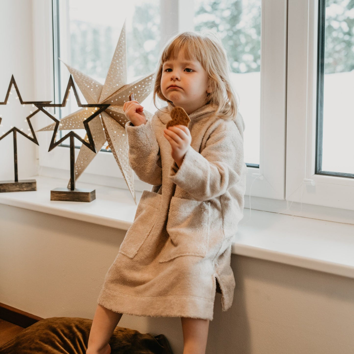 Long-Sleeve Poncho TEDDY - For TODDLERS (Size 82/86-116)