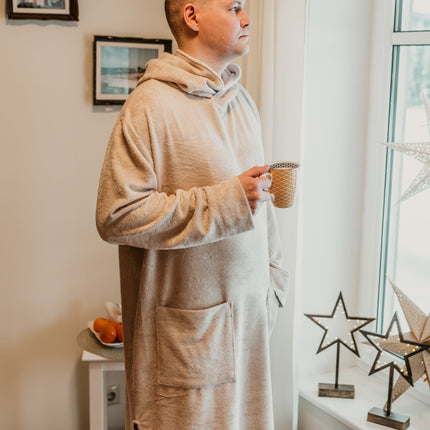 Long-Sleeve Poncho - Bamboo Terry