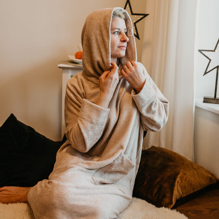 Long-Sleeve Poncho - Bamboo Terry