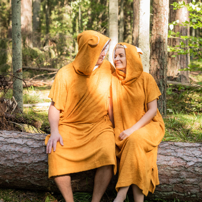 Short-Sleeve Poncho TEDDY - Bamboo Terry