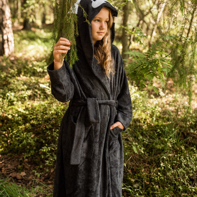 Bamboo Terry Bathrobe WOLF – For KIDS (Size 122-150)