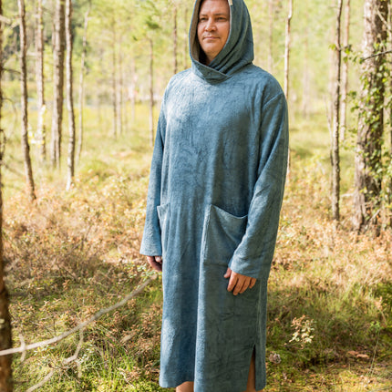 Long-Sleeve Poncho - Bamboo Terry