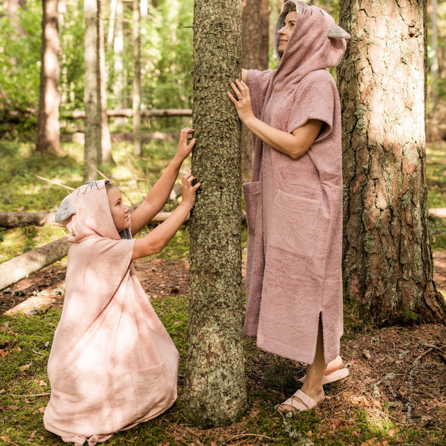 Short-Sleeve Poncho CAT - Bamboo Terry
