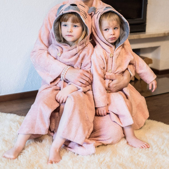 CAT TODDLERS Bamboo Terry Bathrobe (Size 82/86-116) - LoveStyle World