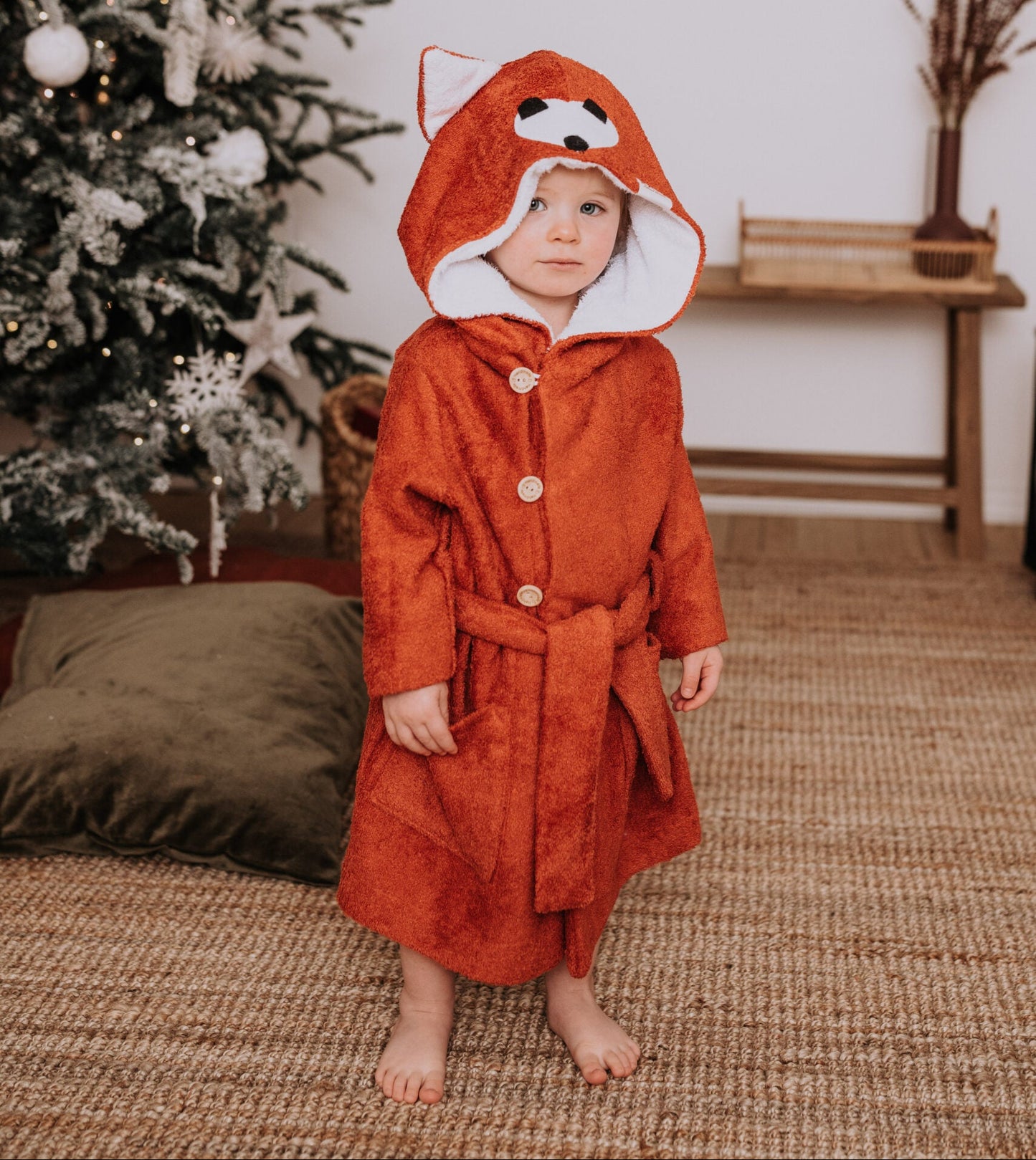 Bamboo Terry Bathrobe FOX - For TODDLERS (Size 82/86-116)