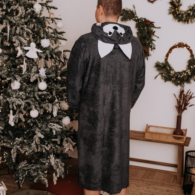 Long-Sleeve Poncho WOLF - Bamboo Terry