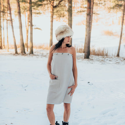 Spa Wrap for Women - Cotton Waffle