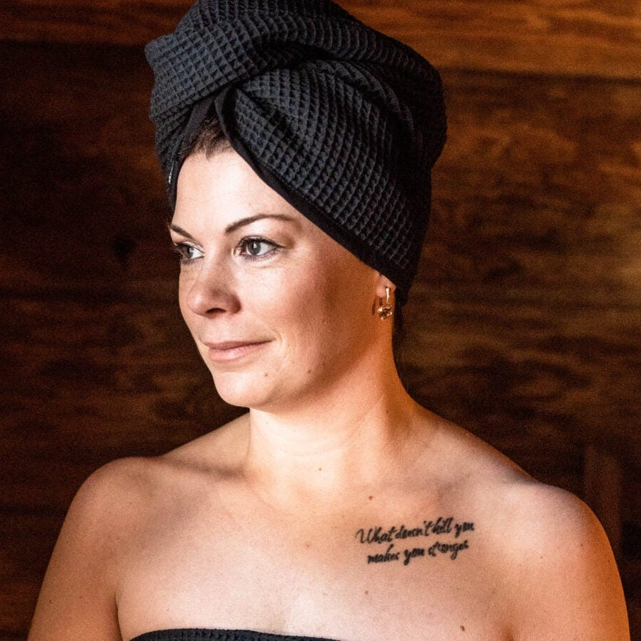 Hair Wrap for Women - Cotton Waffle