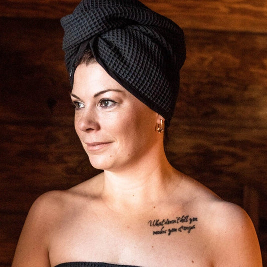 Hair Wrap for Women - Cotton Waffle