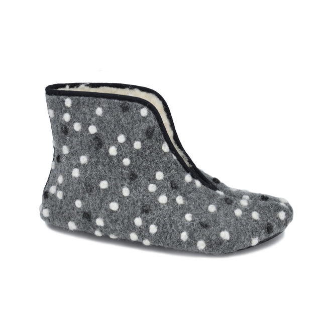 Barefoot Wool Slippers Trolla - Dots - LoveStyle World