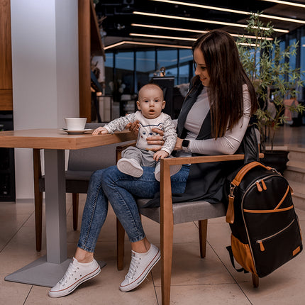 Large Diaper Backpack – Black Coffee
