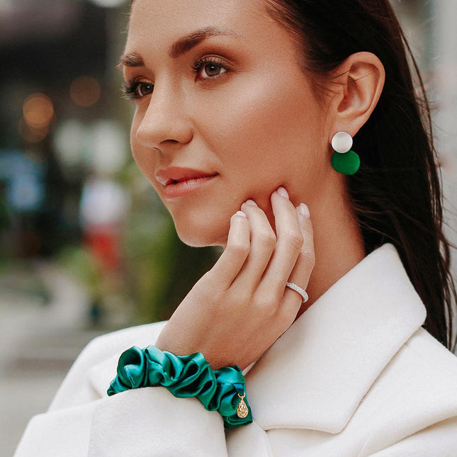 Mulberry Silk Scrunchie - Drop