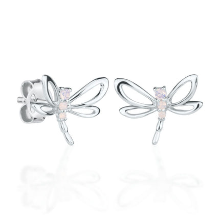 Earrings Pink Dragonfly - For Kids