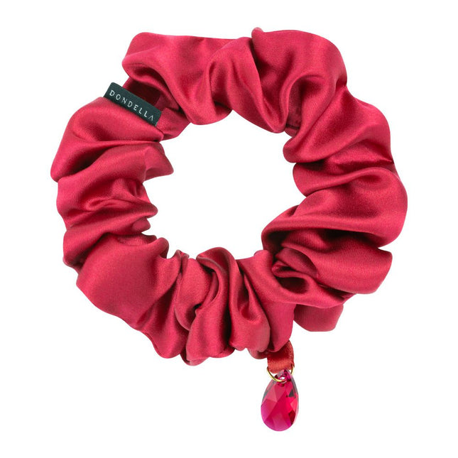 Luxury Silk Scrunchie - Red