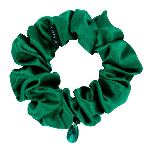 Luxury Silk Scrunchie - Green