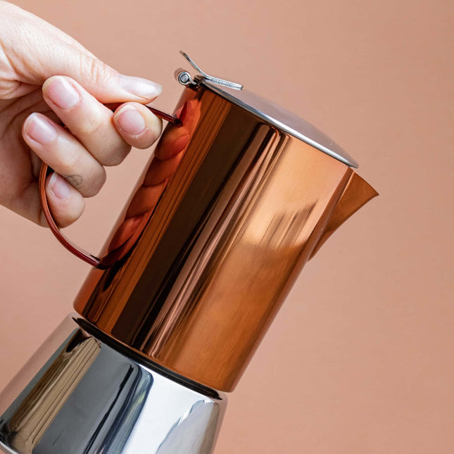 La Cafetière Polished Stainless Steel Copper Stovetop - 300 ml - LoveStyle World