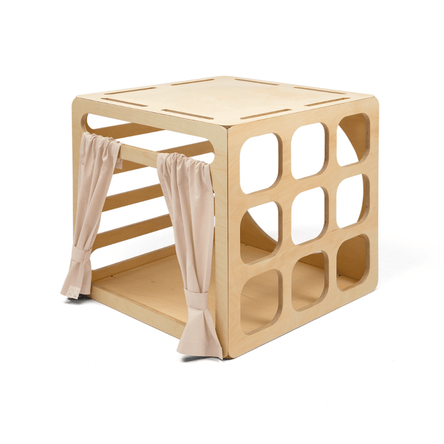CUBITRI® Climbing Play Cube With Wooden Window - LoveStyle World