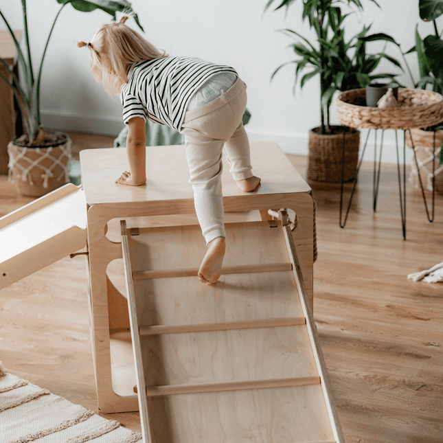 CUBITRI® Climbing Play Cube With Wooden Window - LoveStyle World