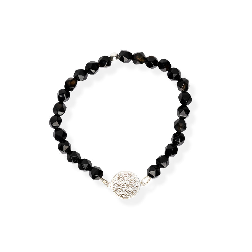 Flower Of Life Bracelet S – Onyx