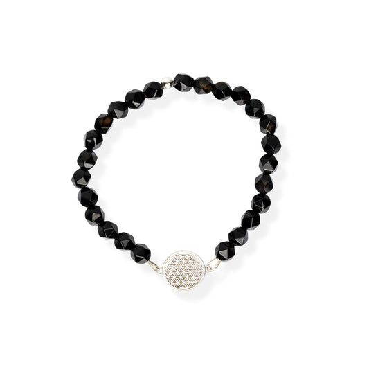 Flower Of Life Bracelet S – Onyx